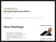 Tablet Screenshot of clausthorhauge.dk